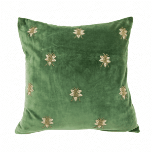 Bee Embroidered Cushion 45x45cm