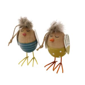 Whimsical Chick Eggs Fluffy Hanger 2 asstd