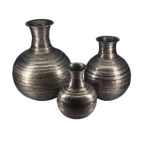 Aluminium XL Pot Belly Vase Large