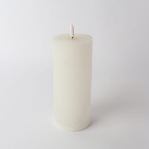 LED Battery Pillar Candle D7.5x17.5 - Remote