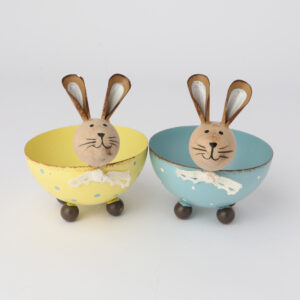 Whimsical Bunny Head Bowls 2 asstd