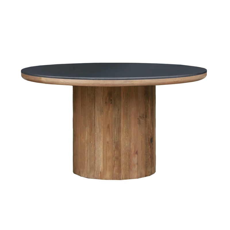 Danika Pine Round Dining Table 120cm - Le Forge